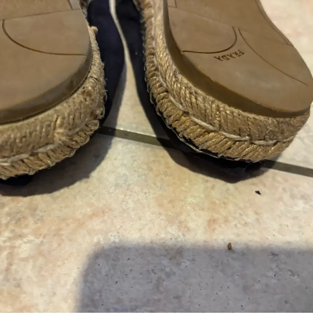 Prada Espadrilles logo flats platform shoes driving shoes loafers slip ons